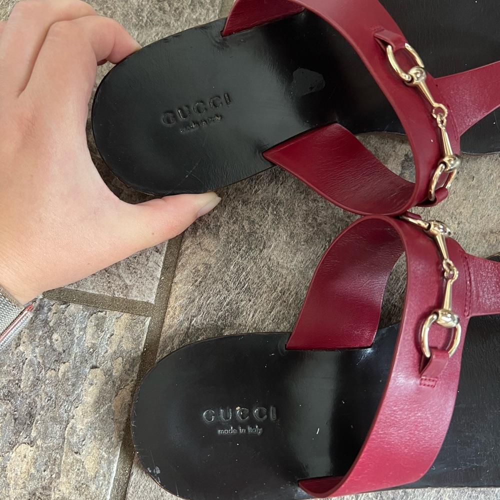 Authentic Gucci Sandals Size 37.5 - Picture 3 of 9